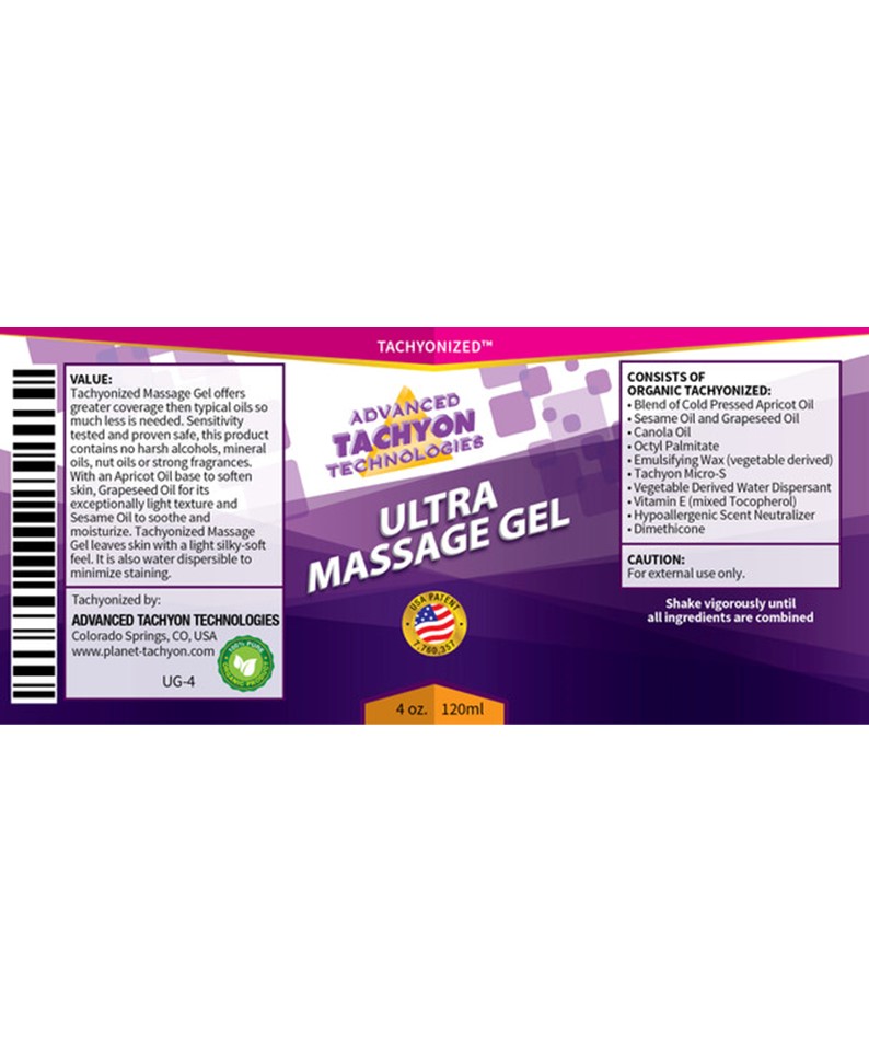 Ultra Balance Massagegel Tachyon Nederland ATTI Etiket