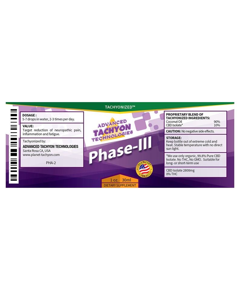 Phase III Etiket Tachyon Nederland ATTI