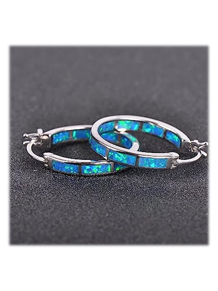 Hoop Oorbellen Blauw Tachyon Nederland ATTI (2)