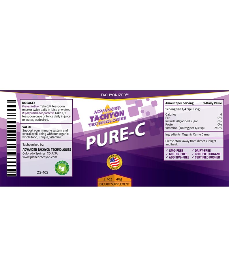 Puur C Camu Camu Etiket Tachyon Nederland ATTI